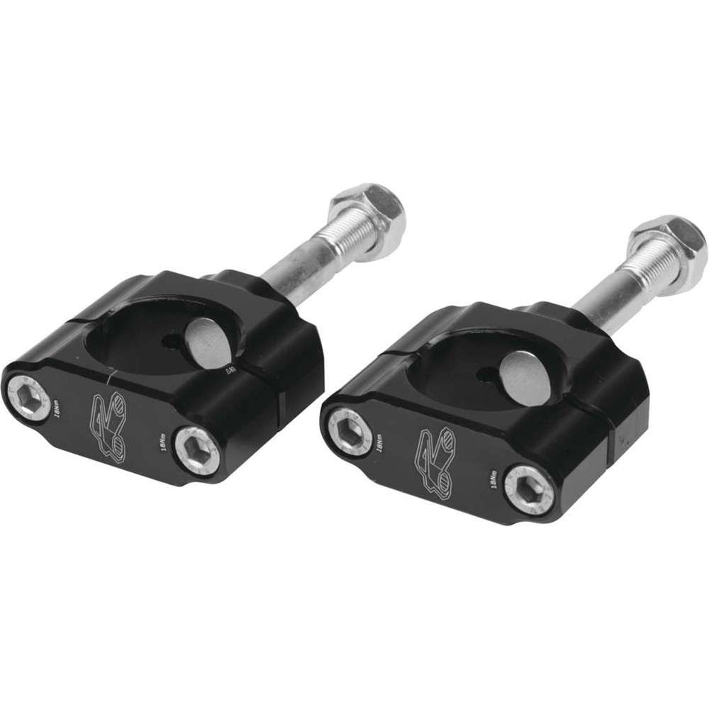Renthal 36Tech Handlebar Mounts with  0 mm Offset CL052