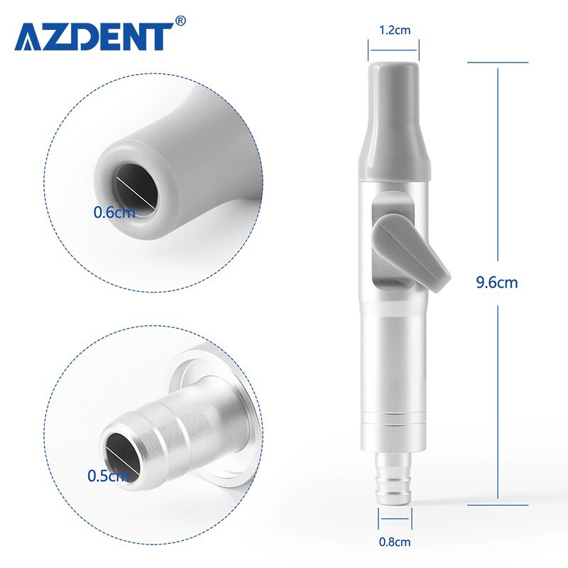 AZDENT Dental Universal Saliva Ejector Valve SE Weak Suction Handle Adaptor