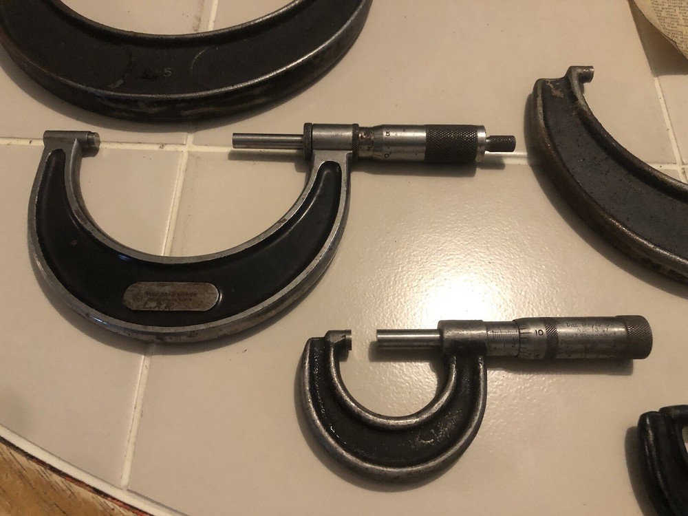 5 PIECE SLOCOMB MICROMETERS SET