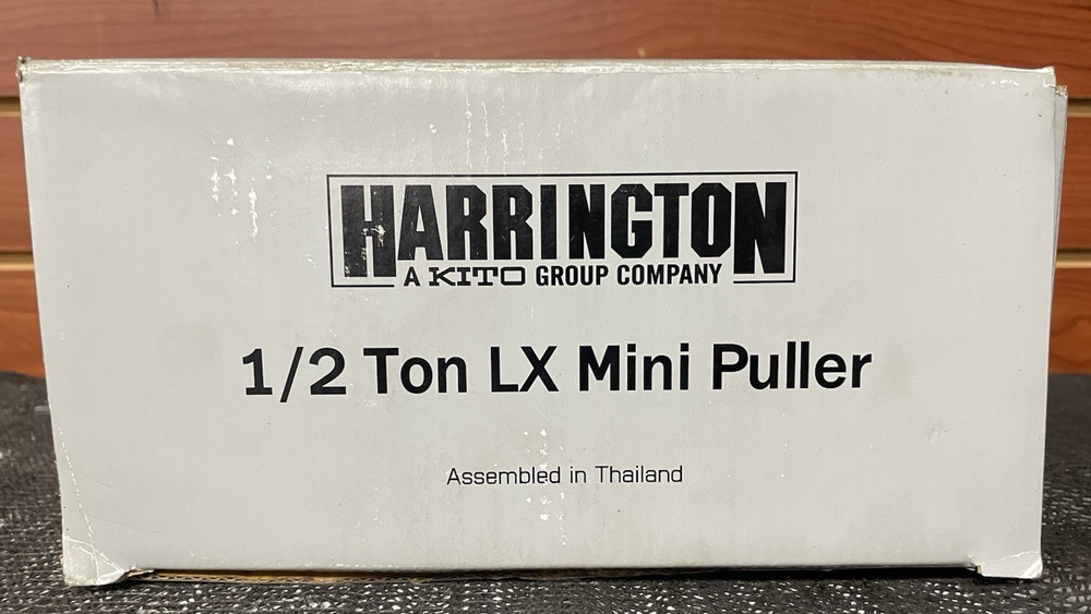 Harrington LX005-10 Mini puller 1/2 Ton Capacity 15ft Lift Hook Mount