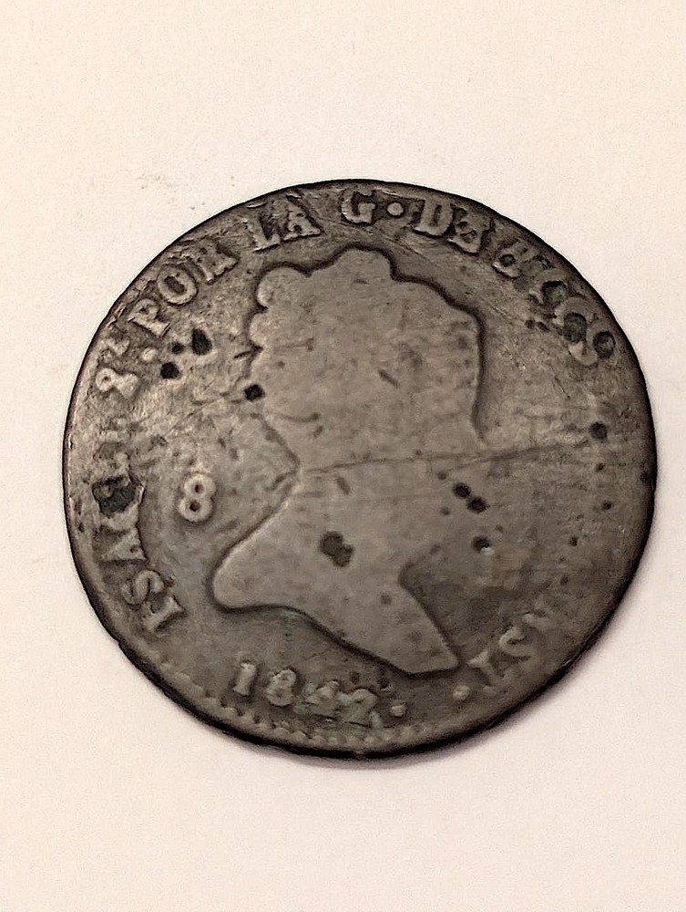 1842 - 8 MARAVEDI - SPAIN - B 198