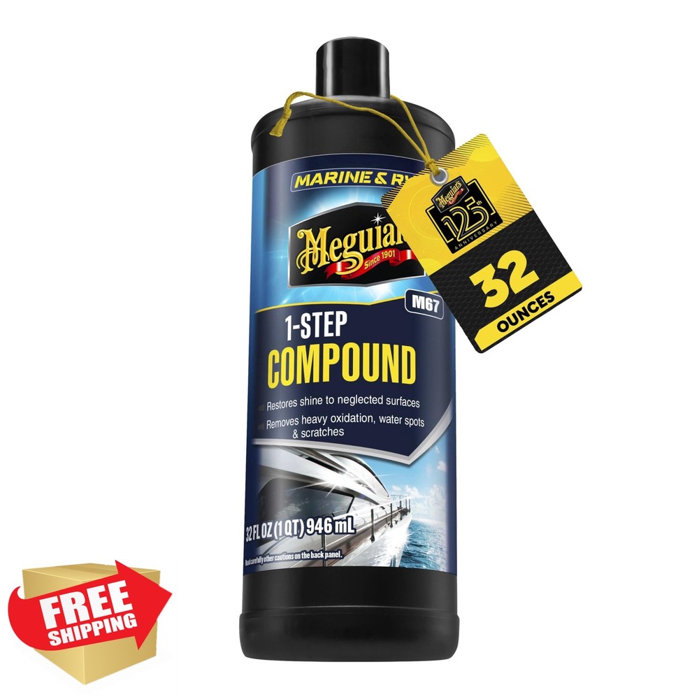 Meguiar's M6732 Marine RV Compound 32 Oz Oxidation Removal