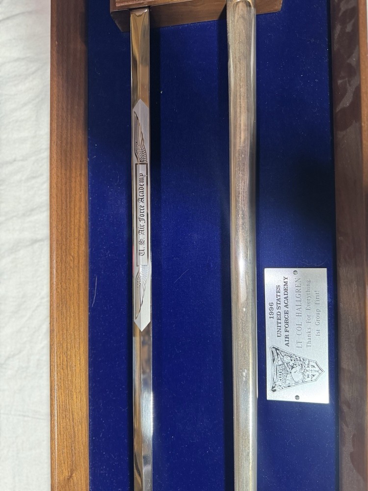 U.S. Air Force Academy Commemorative Sword And Scabbard With Display Case
