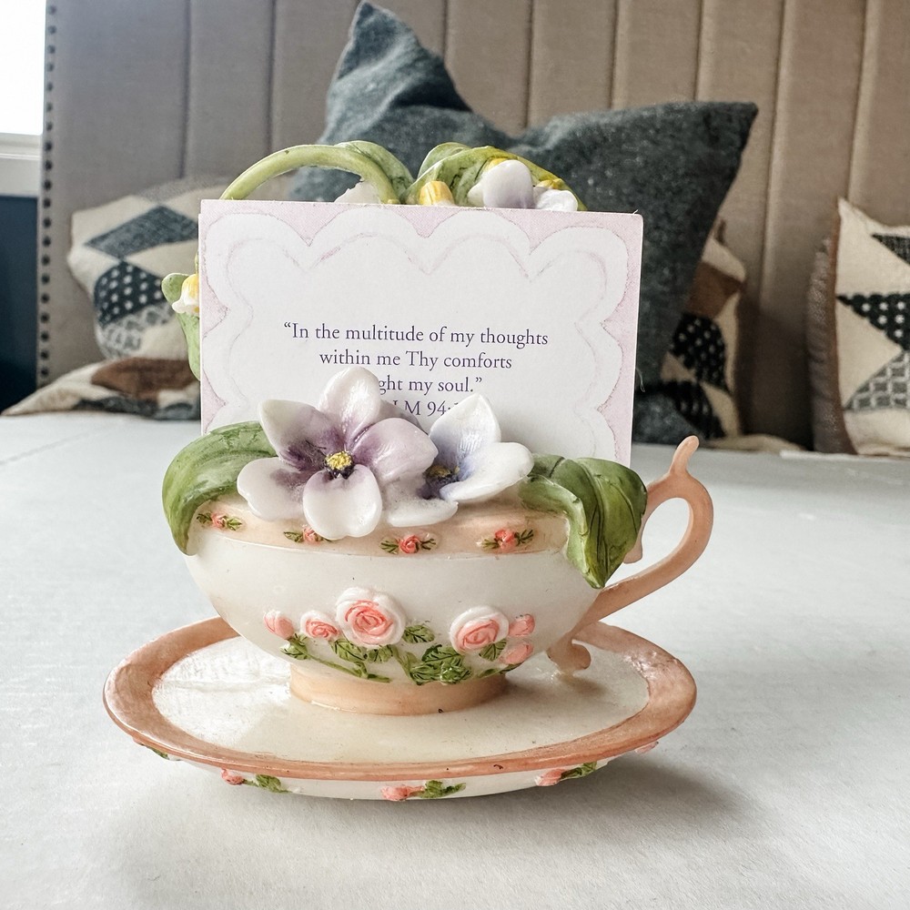 Teacup Flower Promise Box 60 Scriptural Promises