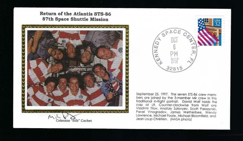 Michael Foale signed cover NASA Shuttle Astronaut Space Exploration