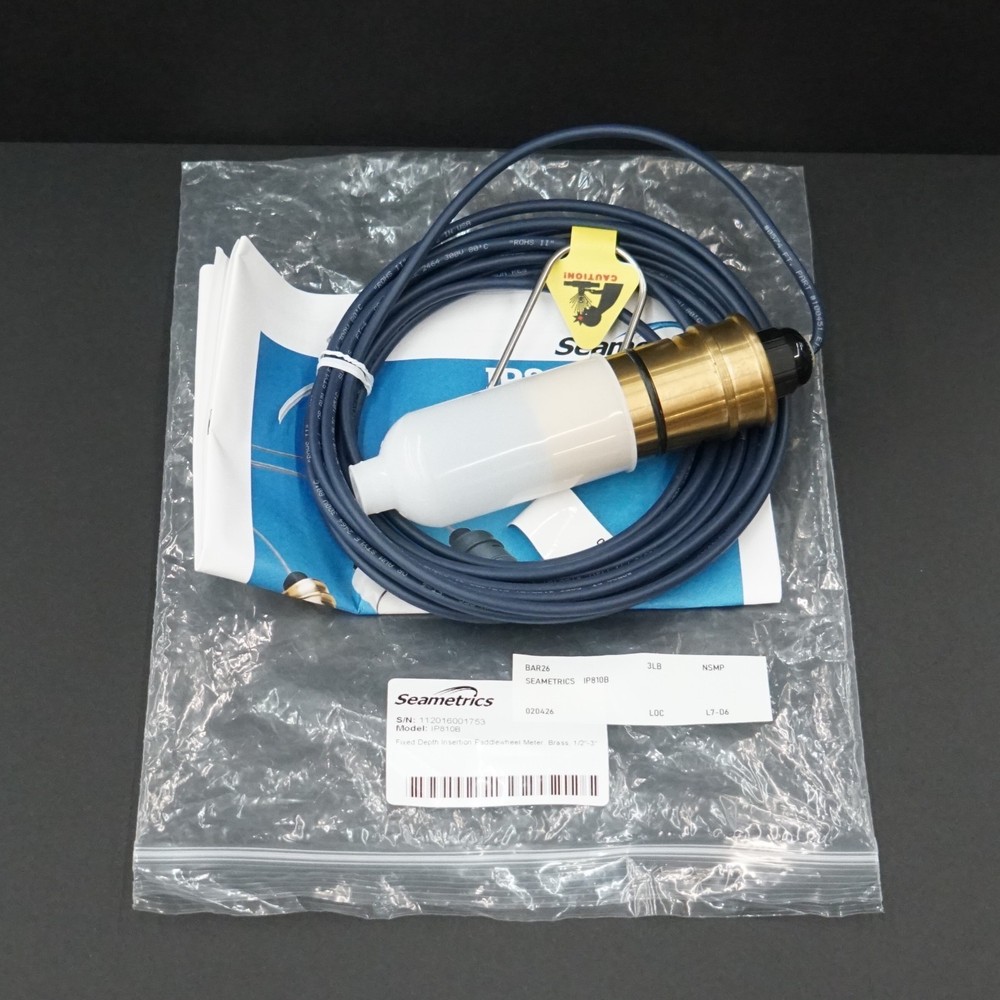 SEAMETRICS IP810B Fixed Depth Paddlewheel Flow Meter, IP800 Series