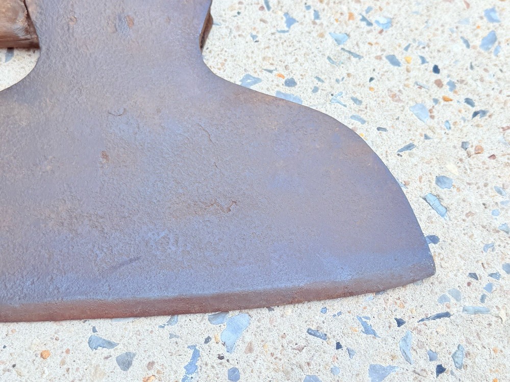 Antique Broad Axe 13 in. Signed Large