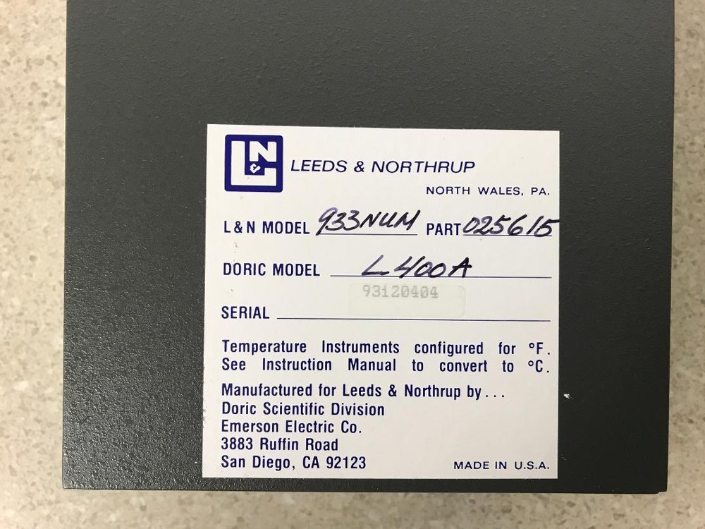 Leeds & Northrup 933 part 025615 Numatron Digitial Indicator NEW