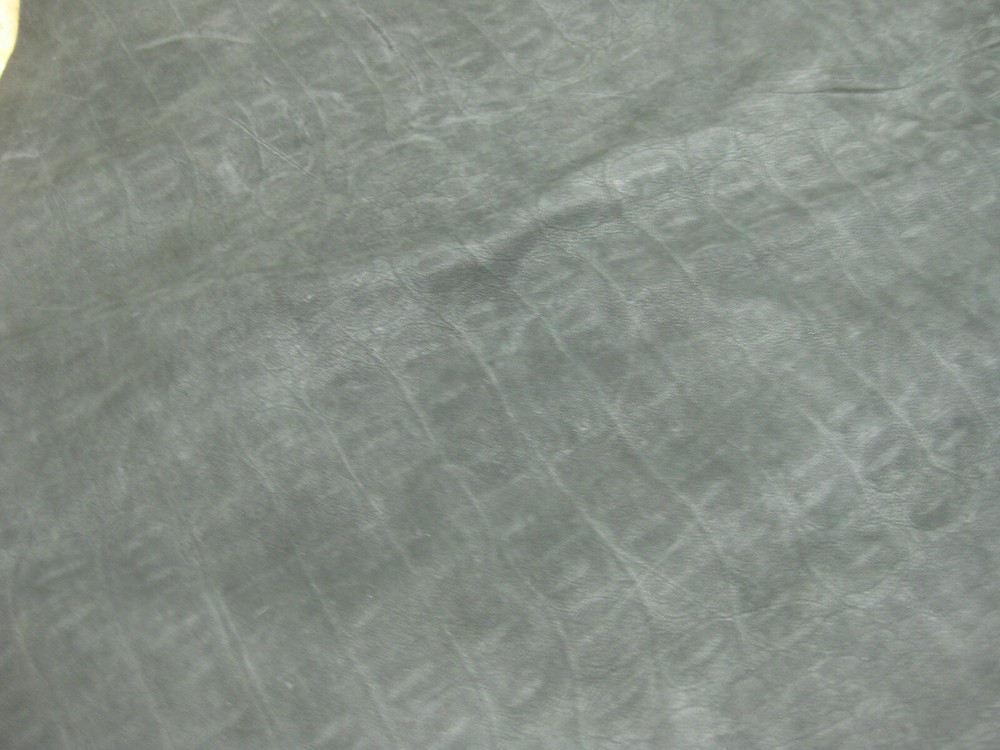 Black Top Grain Buffalo Leather # 0009193 Has Patterns ROW 70