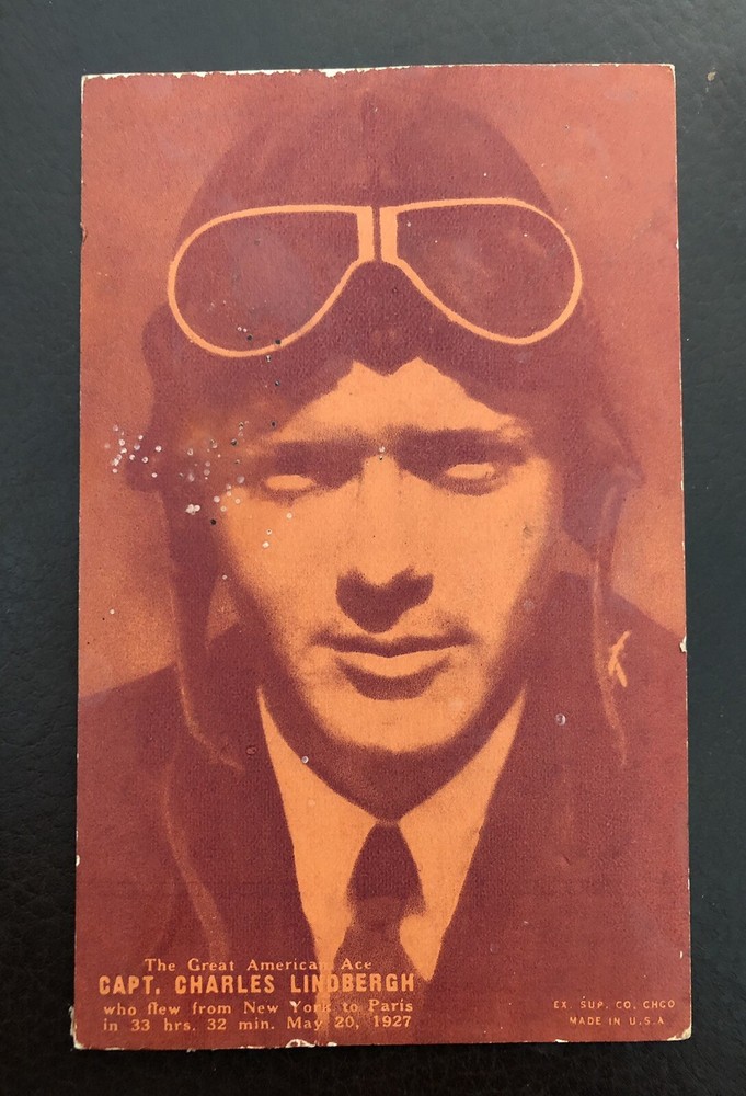 Charles Lindbergh Postcard Vintage