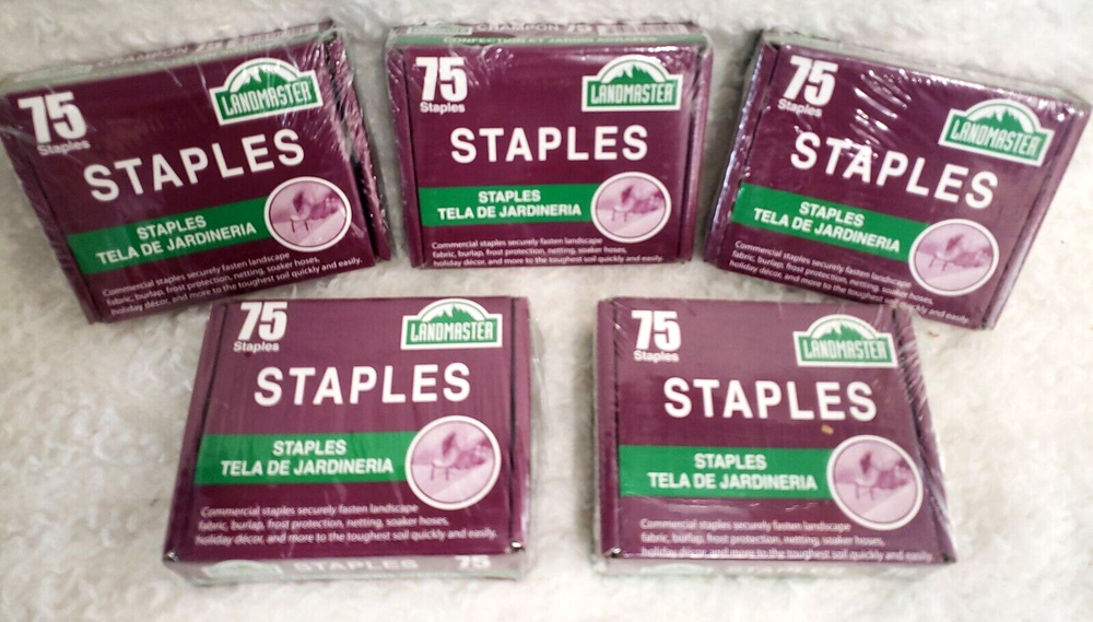 LANDMASTER Commerical 75-Staple Box Lot/5 SEALED!