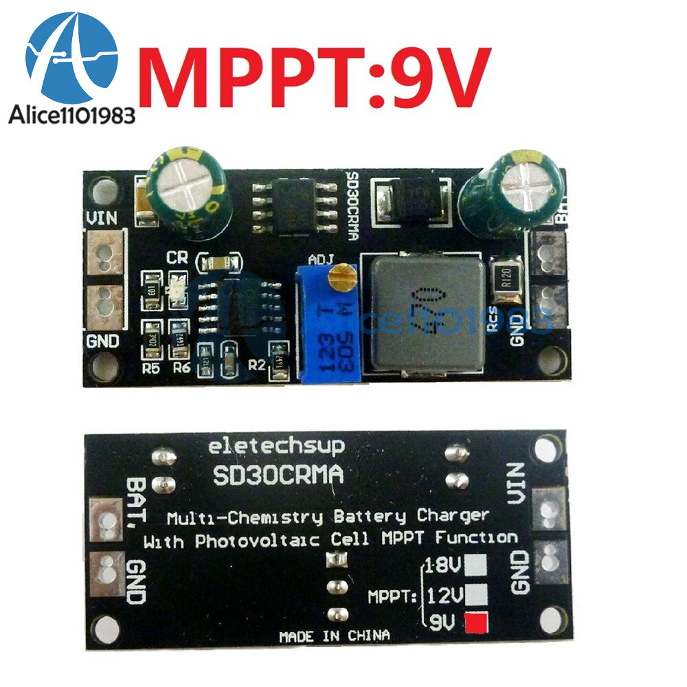 9V/12V/18V MPPT Solar Controller Battery Charger Charging Module Board DC to DC