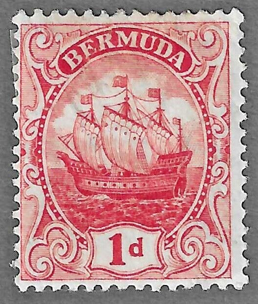 Bermuda (1910) - Scott # 42,  MH