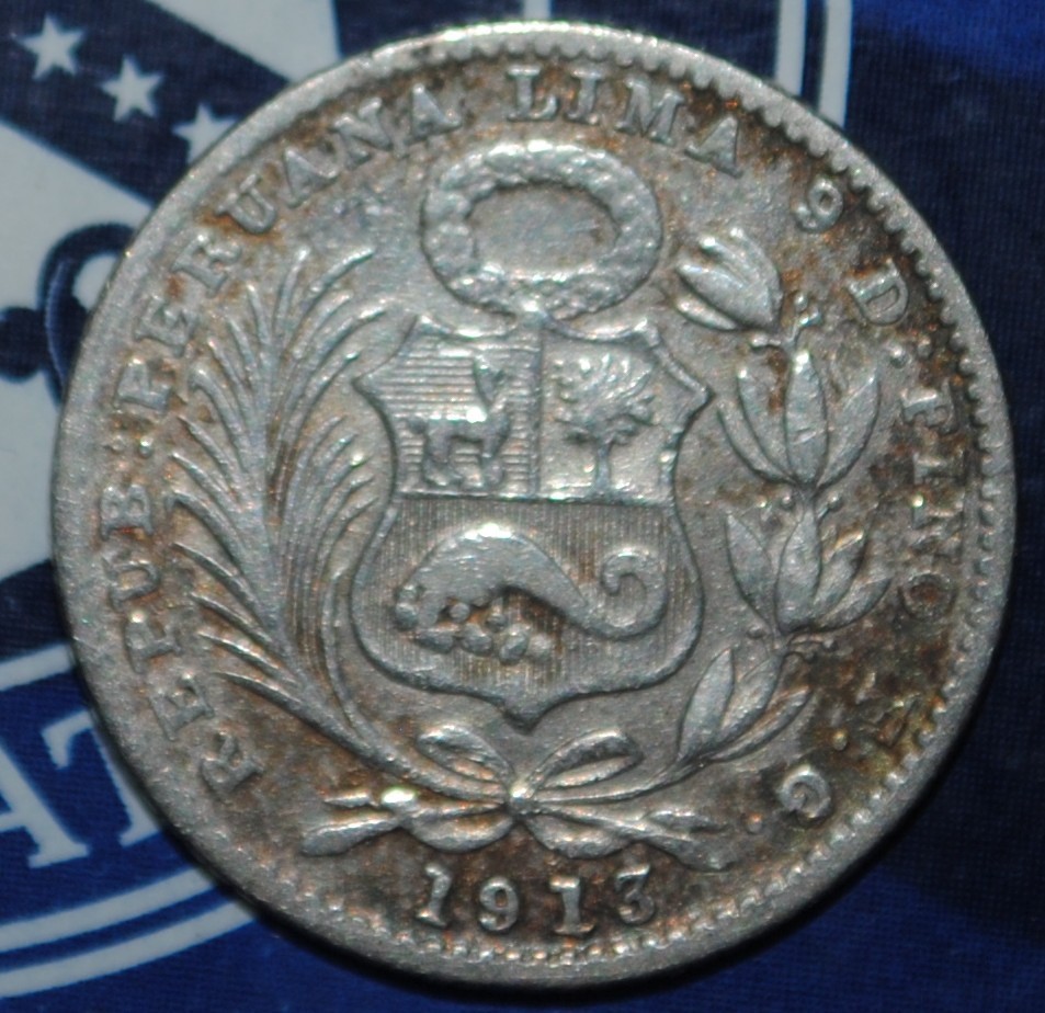 Peru 1 Dinero 1913 {{{B289