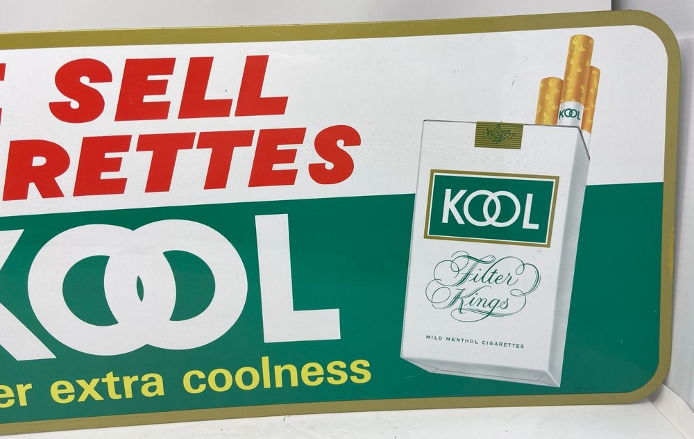 Kool Cigarette Advertising Tin Sign 301" X 12"