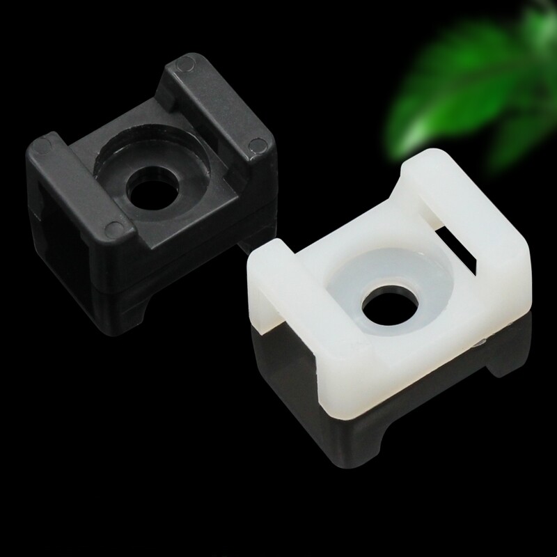 Cable Zip Tie Base Clips, Screw Mount Saddle Cradle Fixing Clips Holders