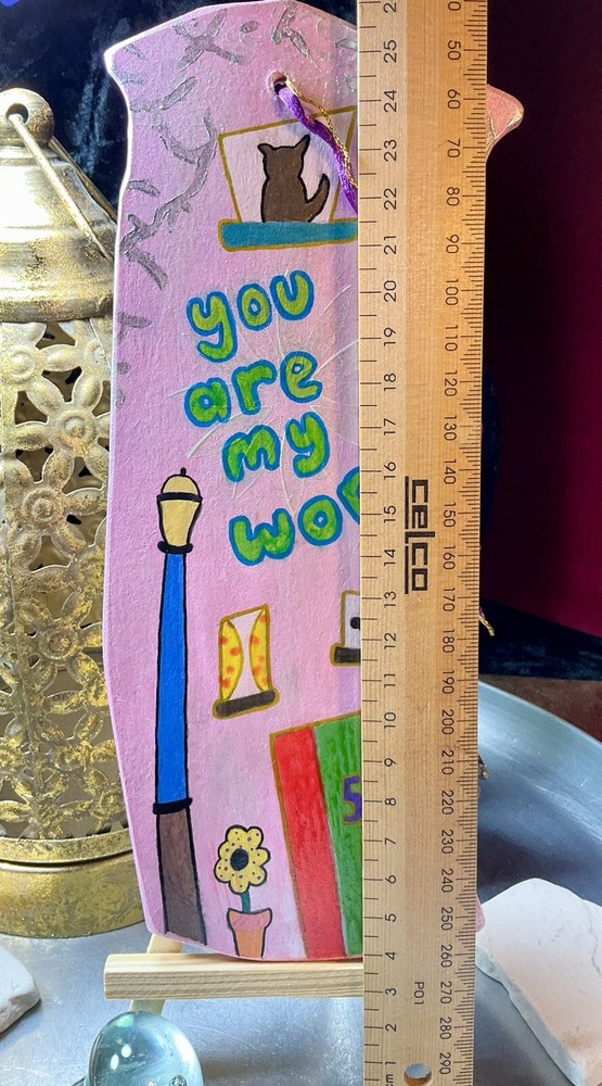 Wooden Hand Painted Keepsake Message Board, With Easel , Special Gift