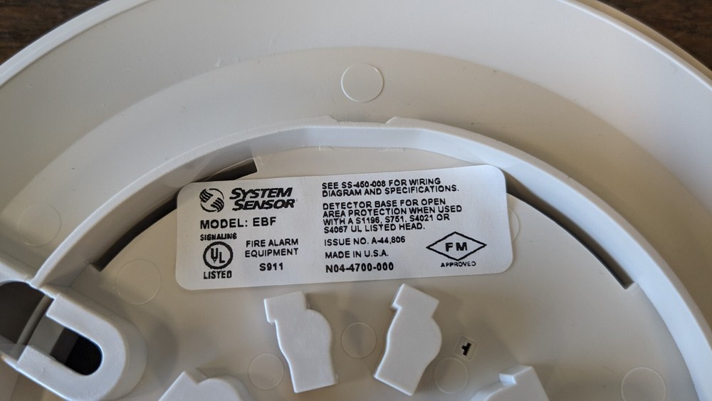 System Sensor EBF Base 6 inch