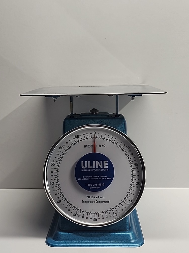Uline Platform Dial Scale Model 870 - 70 lbs x 4 ozTemperature Compensated