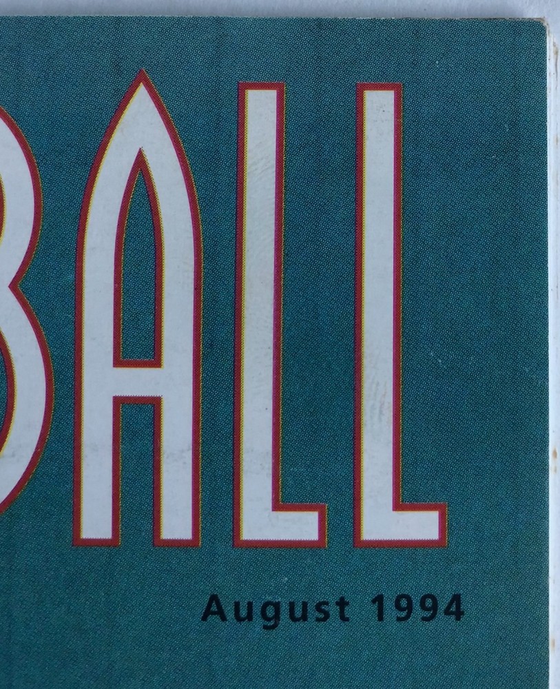 1994 August Boston Baseball Magazine/Program, Blue Jays Series Insert and Ticket