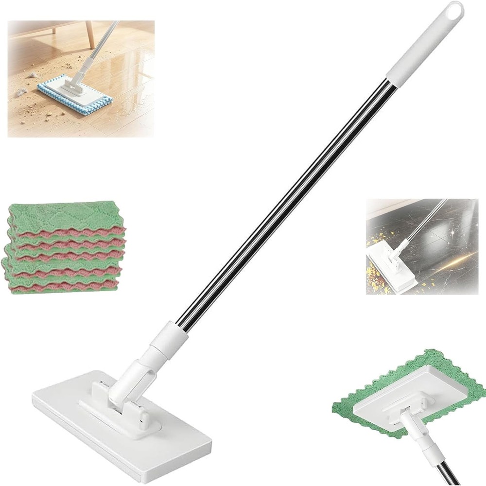 Snap Grip Mini Mop,Disposable Dust Mop,Zero Touch Mini, Convenient Cloth Chang