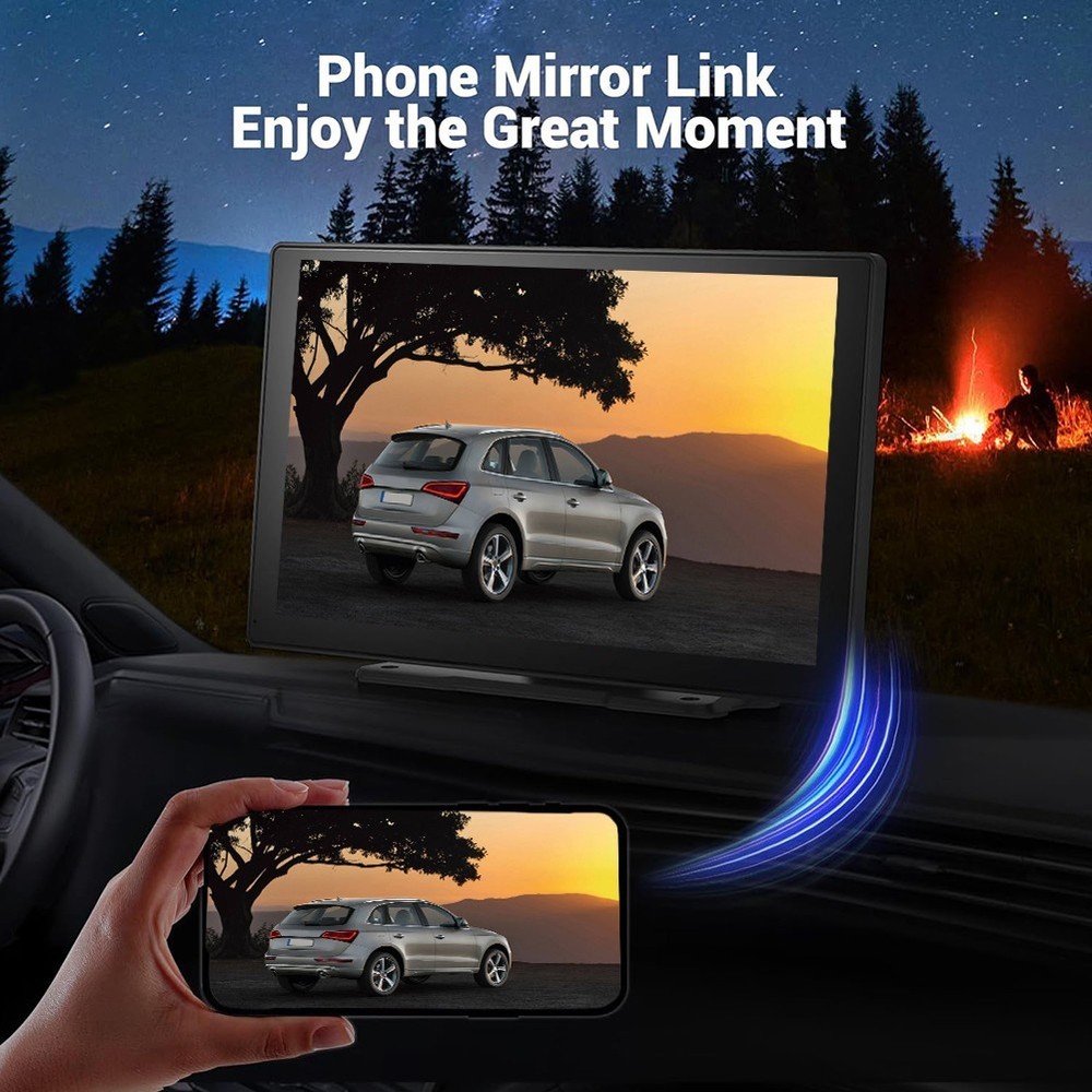 Wireless Connectivity 9 Inch Monitor Featuring Backup Camera Functionality