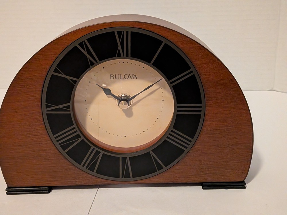 Bulova B7340 Tremont Clock Walnut Finish