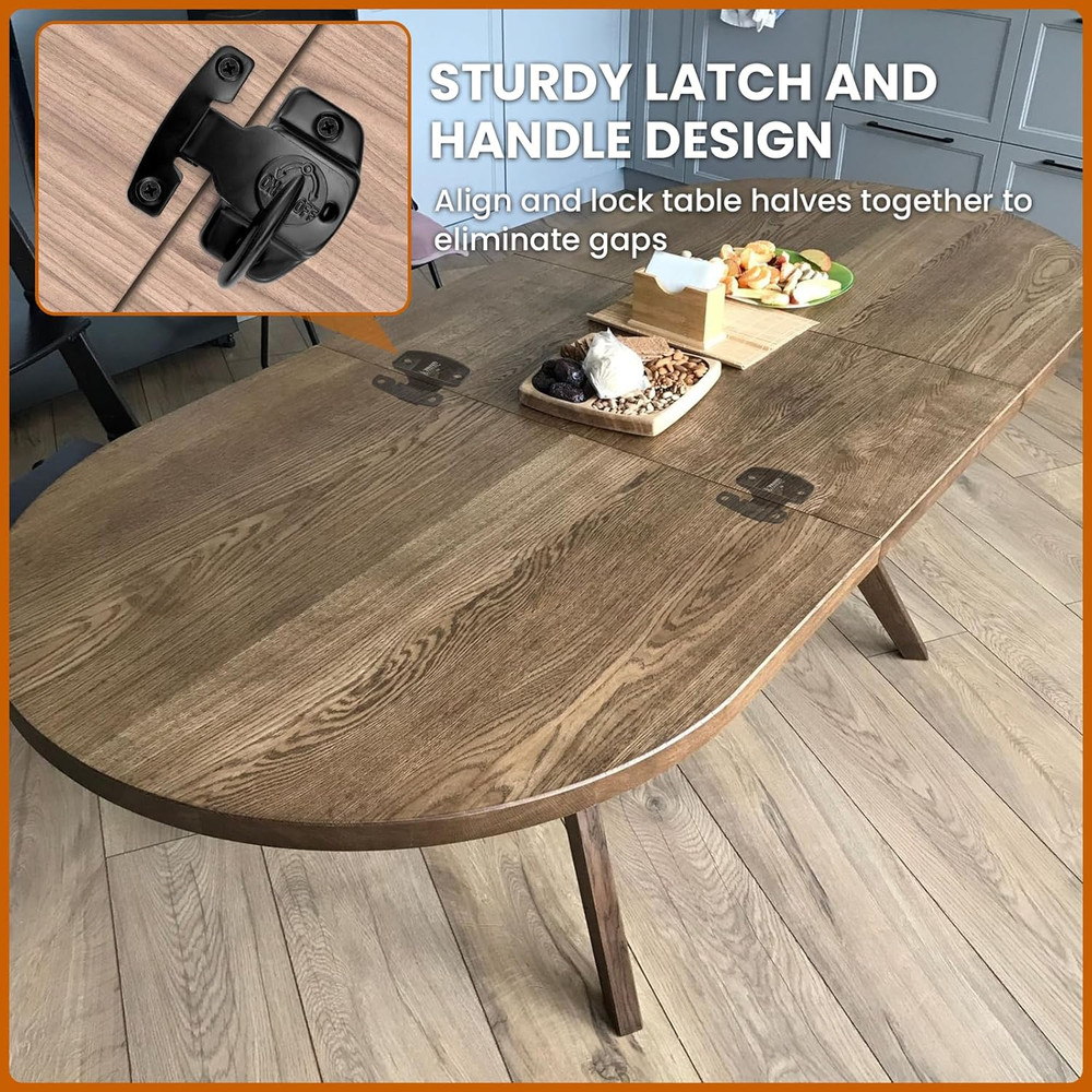 6 Sets Table Leaf Latch Lock Hardware Heavy Duty Dinging Training Foldable Table