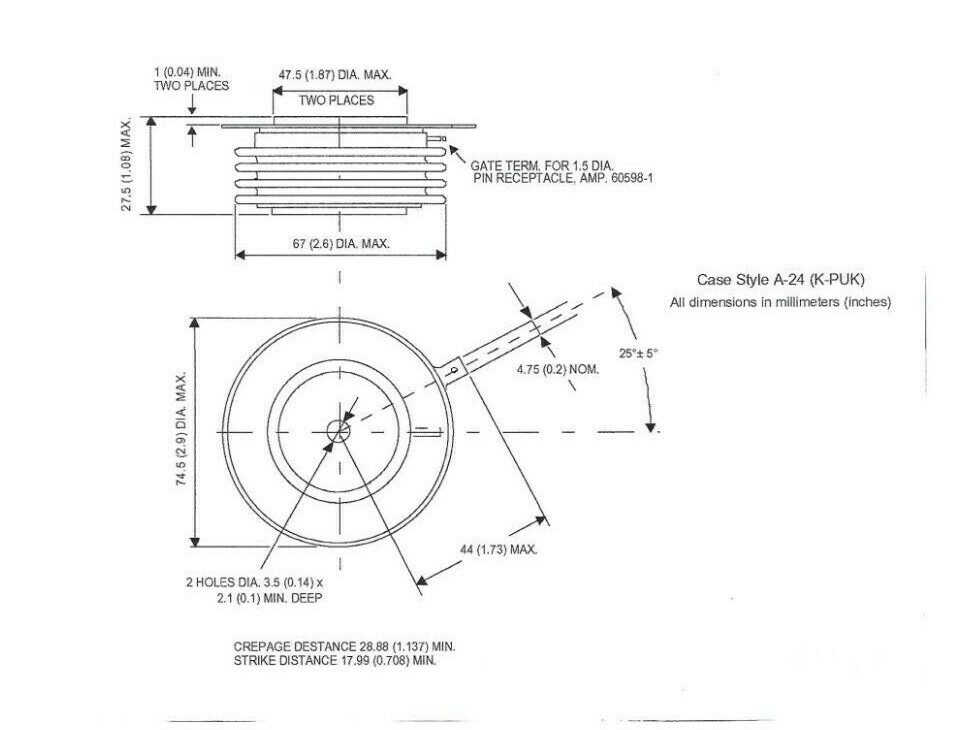 Replacement for NTE5599 - Thyristor Semiconductor SCR - NEW