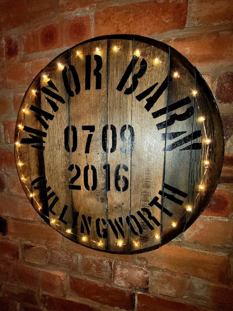 Whisky barrel lids with your personalised design