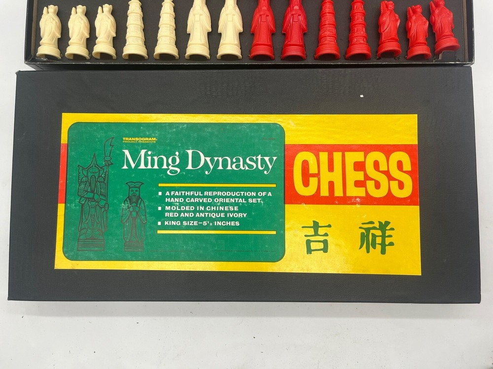 MING DYNASTY CHESS SET GAME 1970 COMPLETE BOXED TRANSOGRAM