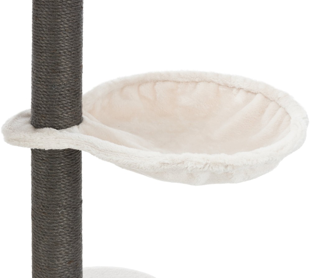 Moriles Gray Cat Tower with Scratching Posts, Condo, Hammock, Padded Platform