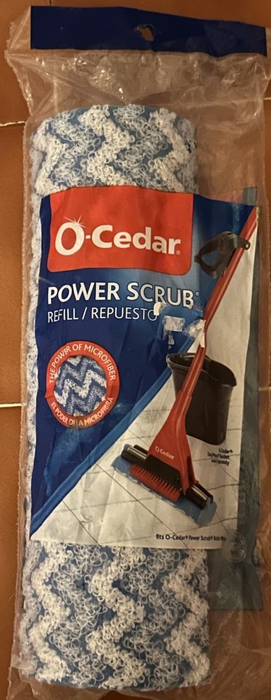 O Cedar Power Scrub Microfiber Refill Mop Head New Sealed