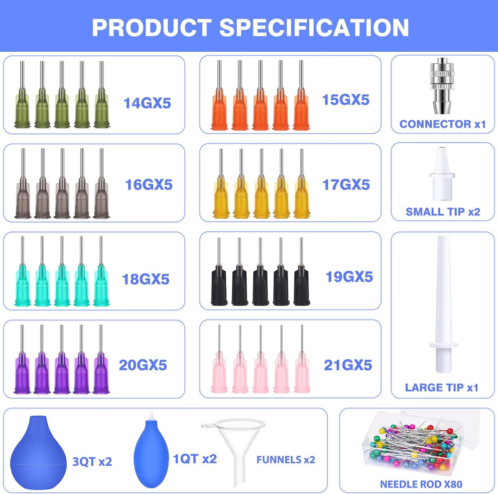 127Pcs Pottery Clay Tools Supplies, Ceramic Precision Applicator, Precision Tip
