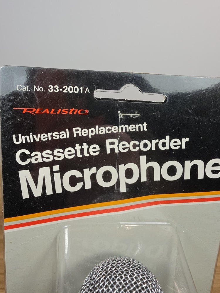 Realistic 33-2001A Dynamic Mike Cassette Recorder Microphone