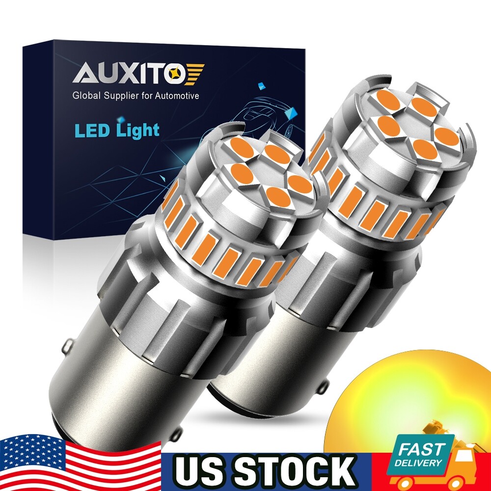 AUXITO 1156 12496 Amber LED Turn Signal Light Bulb Error Free Anti Hyper Flash H