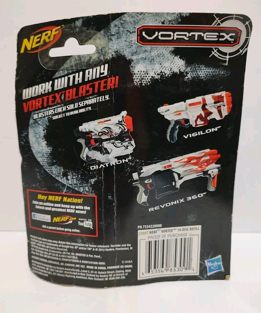 Nerf Vortex Refill Pack 10 discs- Orange