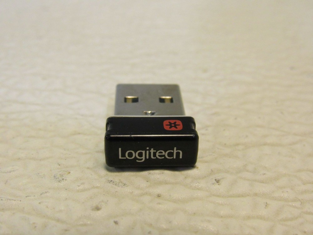Logitech USB Mouse Keyboard Dongle Silver/Black