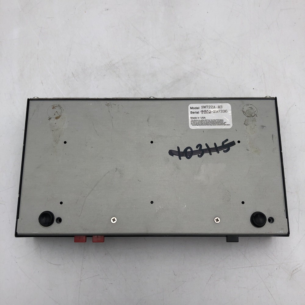 USED BLACK BOX SW722A-R3 SERVSWITCH KVM SECURE SWITCH UNTESTED READ