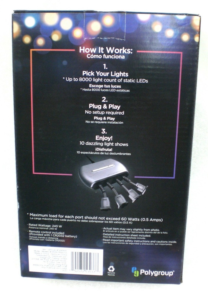 Illuminations LED Wizard 10 Setting Electrical Outlet Light Projector Controller