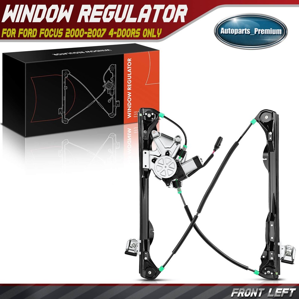 Power Window Regulator with Motor for Ford Focus 2000-2007 4/5-Doors Front Left