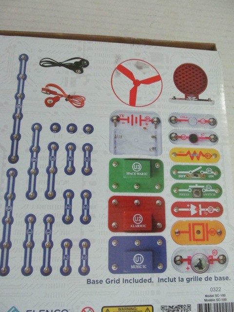 Elenco Snap Circuits Jr. SC-100 w 100 Exciting Electronics Projects, Complete