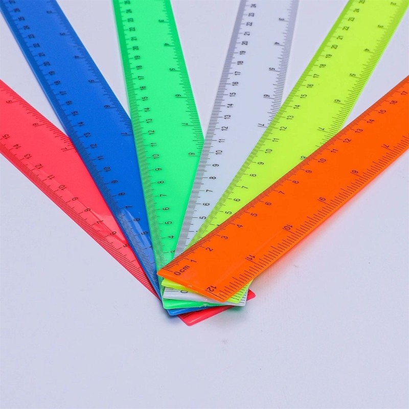 Drawing Ruler Math Ruler Measuring Tool, Inches Centimeters Double Scale Ruler