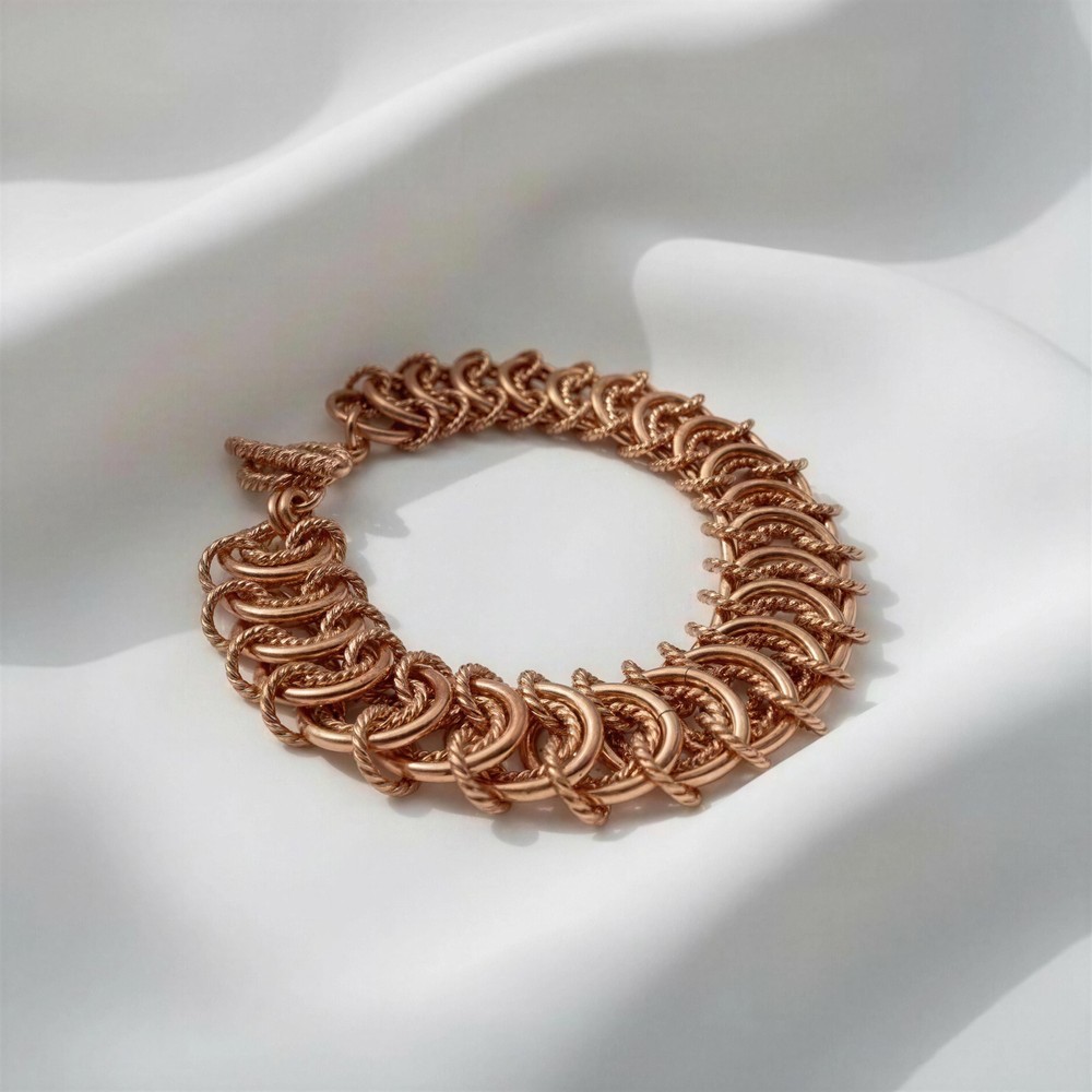 Pure Copper Chainmaille Bracelet