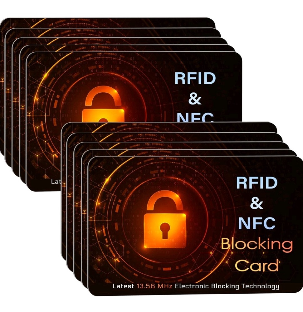 RFID & NFC Shield Blocking Protection "100 Card Pack"