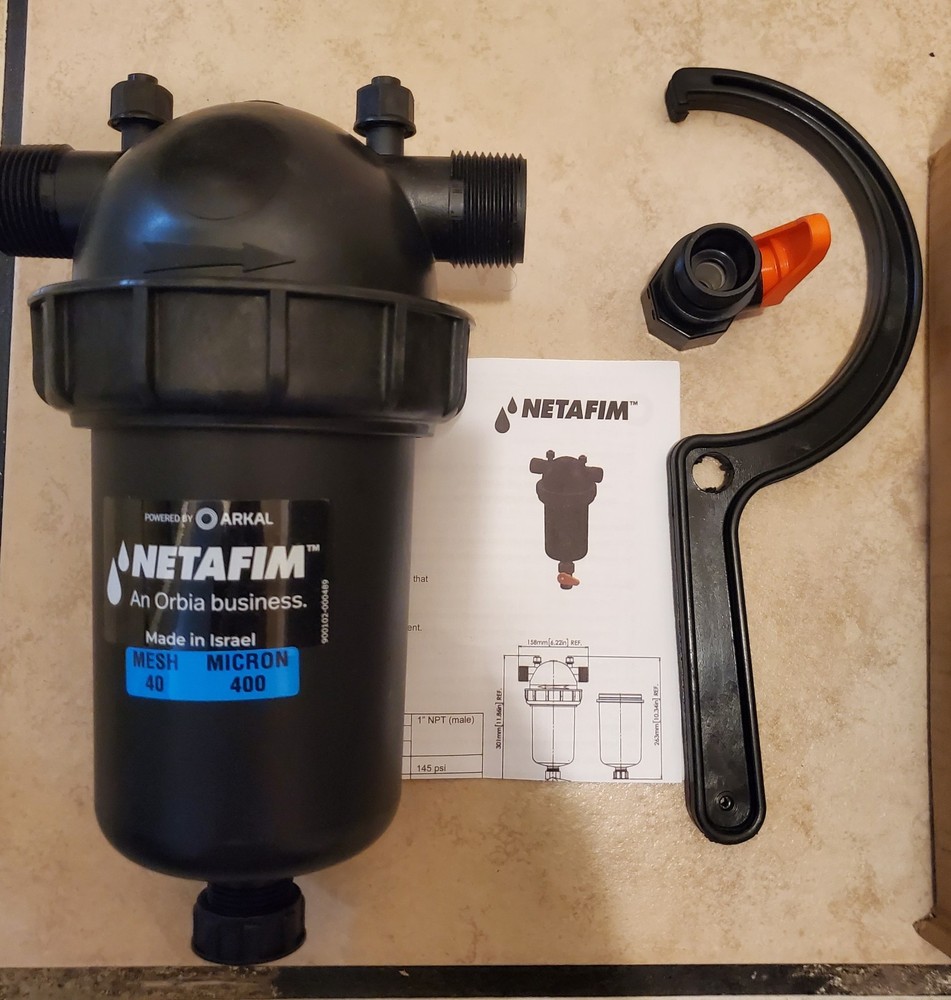 Netafim 140 Mesh Disc Screen Filter 1" DF100-040- New