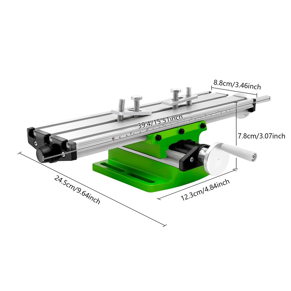 Cross Slide Drill Press Worktable with Adjustable Dovetail Design
