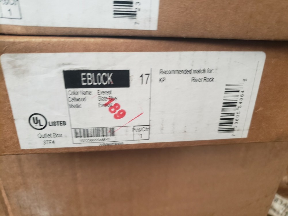 Mastic Home Exteriors EBLOCK 17 UL Electrical Mounting Block