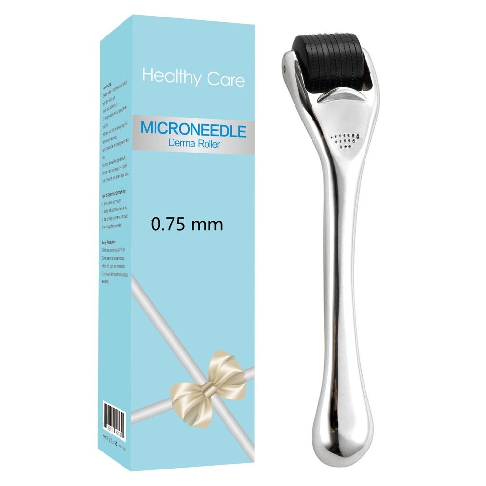 Microneedling Derma Roller 0.75mm - 540 Titanium Microdermabrasion Roller