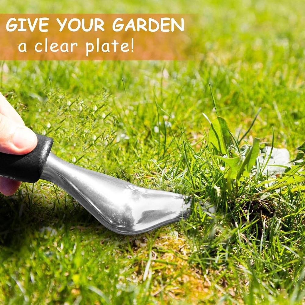 Versatile Weed Puller Tool - Ergonomic Orange Design for Comfortable Gardening